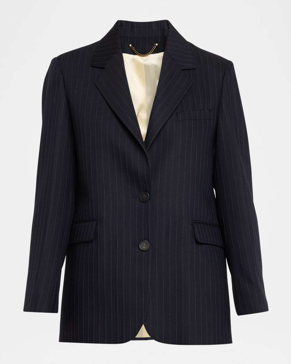Journey Pinstripe Wool Jacket